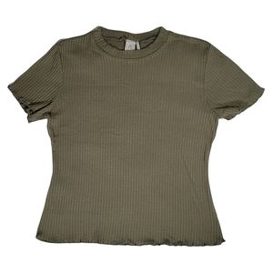 Paper Crane Women's crop tops knit green